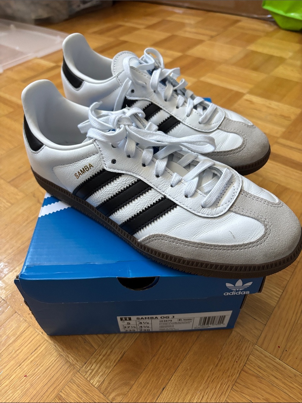 adidas Samba Women's White Black Classic Athletic Sneakers